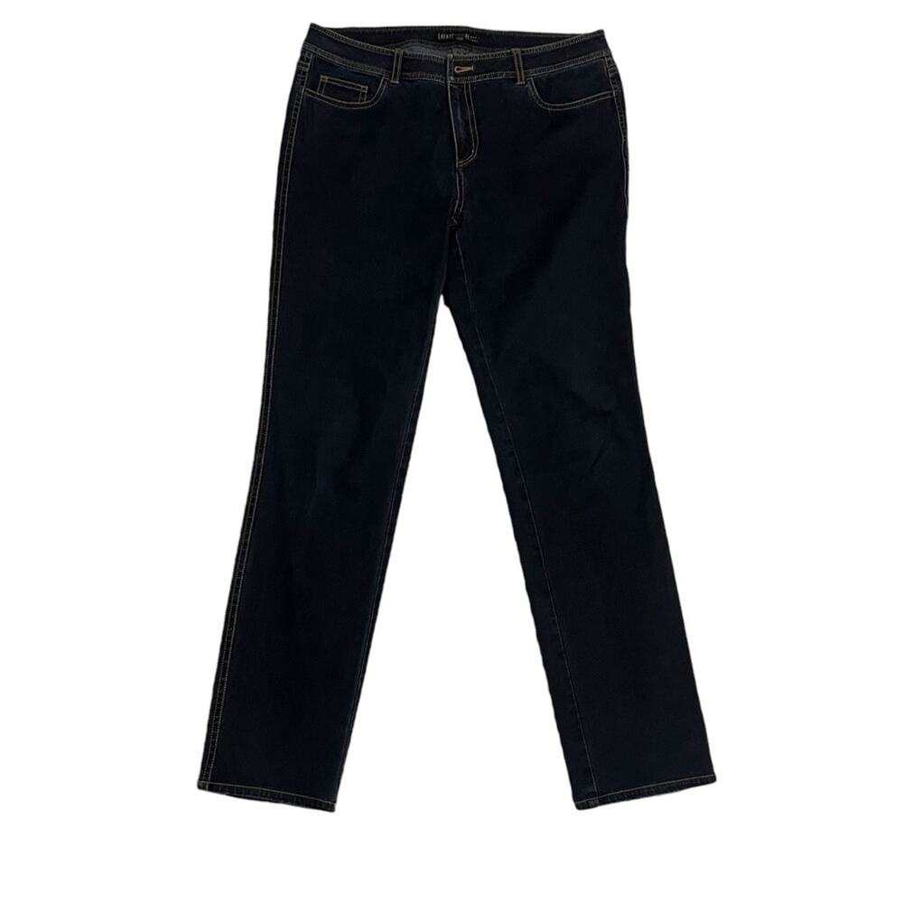 Lafayette 148 Skinny Dark Wash Mid-Rise Jeans - 10